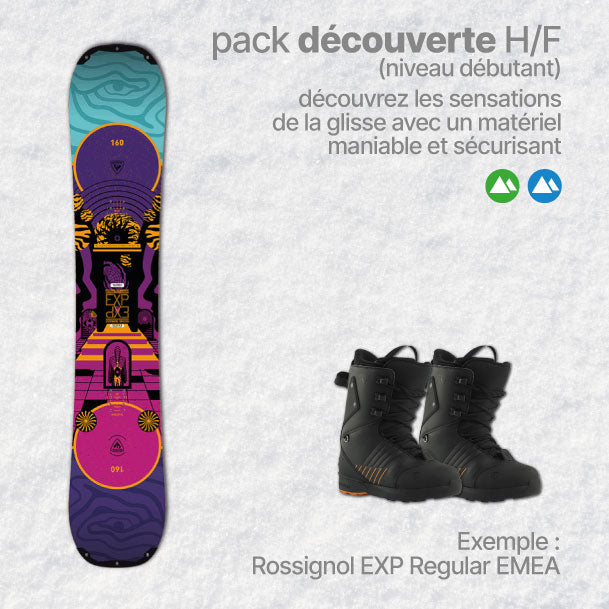 Abonnement Semaine Pack Snowboard Découverte Homme (ref.018)