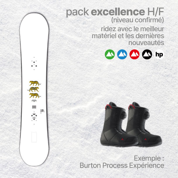 Abonnement Semaine Pack Snowboard Excellence Homme (ref.016)